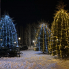 Оформление деревьев гирляндами - Промальп 66 Промышленные альпинисты Екатеринбург