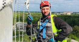 Сварка на высоте - Промальп 66 Промышленные альпинисты Екатеринбург