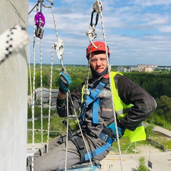 Сварка на высоте - Промальп 66 Промышленные альпинисты Екатеринбург